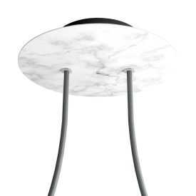   Round ceiling rose – a ceiling rose set with two holes and four side holes, 200 mm