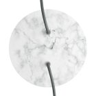 Round ceiling rose – a ceiling rose set with two holes and four side holes, 200 mm