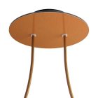 Round ceiling rose – a ceiling rose set with two holes and four side holes, 200 mm