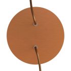 Round ceiling rose – a ceiling rose set with two holes and four side holes, 200 mm