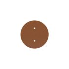 Round ceiling rose – a ceiling rose set with two holes and four side holes, 200 mm