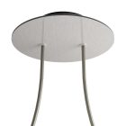 Round ceiling rose – a ceiling rose set with two holes and four side holes, 200 mm