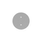 Round ceiling rose – a ceiling rose set with two holes and four side holes, 200 mm