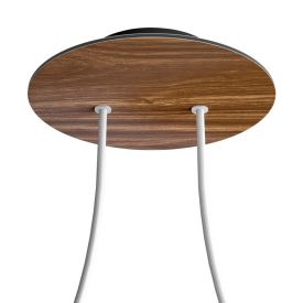   Round ceiling rose – a ceiling rose set with two holes and four side holes, 200 mm