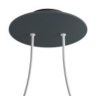 Round ceiling rose – a ceiling rose set with two holes and four side holes, 200 mm