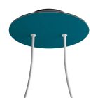 Round ceiling rose – a ceiling rose set with two holes and four side holes, 200 mm