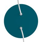 Round ceiling rose – a ceiling rose set with two holes and four side holes, 200 mm