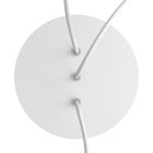 Round ceiling rose – 3 holes in a row and 4 side holes, ceiling rose set, 200 mm