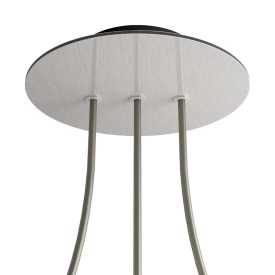   Round ceiling rose – 3 holes in a row and 4 side holes, ceiling rose set, 200 mm