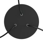 Round ceiling rose – a ceiling rose set with three holes and four side holes, 200 mm