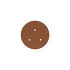 Round ceiling rose – a ceiling rose set with three holes and four side holes, 200 mm