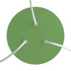 Round ceiling rose – a ceiling rose set with three holes and four side holes, 200 mm