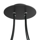 Round ceiling rose – a ceiling rose set with 4 holes and 4 side holes, 200 mm