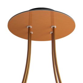   Round ceiling rose – a ceiling rose set with 4 holes and 4 side holes, 200 mm