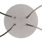 Round ceiling rose – a ceiling rose set with 4 holes and 4 side holes, 200 mm