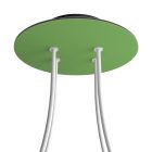 Round ceiling rose – a ceiling rose set with 4 holes and 4 side holes, 200 mm