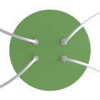 Round ceiling rose – a ceiling rose set with 4 holes and 4 side holes, 200 mm