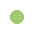 Round ceiling rose – a ceiling rose set with 4 holes and 4 side holes, 200 mm