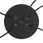 Round ceiling rose – a ceiling rose set with 5 holes and 4 side holes, 200 mm