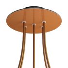 Round ceiling rose – a ceiling rose set with 5 holes and 4 side holes, 200 mm