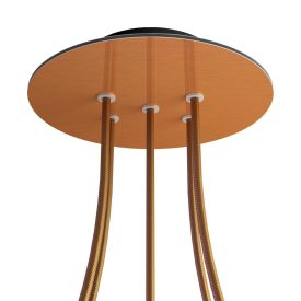   Round ceiling rose – a ceiling rose set with 5 holes and 4 side holes, 200 mm