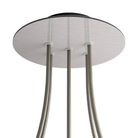   Round ceiling rose – a ceiling rose set with 5 holes and 4 side holes, 200 mm