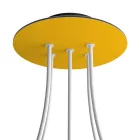 Round ceiling rose – a ceiling rose set with 5 holes and 4 side holes, 200 mm
