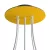 Round ceiling rose – a ceiling rose set with 5 holes and 4 side holes, 200 mm