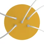 Round ceiling rose – a ceiling rose set with 5 holes and 4 side holes, 200 mm