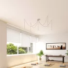 Round ceiling rose – a ceiling rose set with 5 holes and 4 side holes, 200 mm