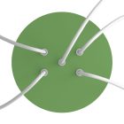 Round ceiling rose – a ceiling rose set with 5 holes and 4 side holes, 200 mm