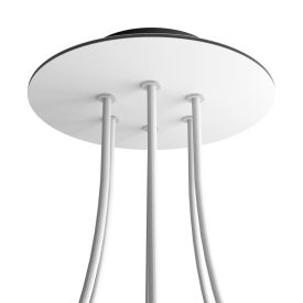   Round ceiling rose – a ceiling rose set with 6 holes and 4 side holes, 200 mm