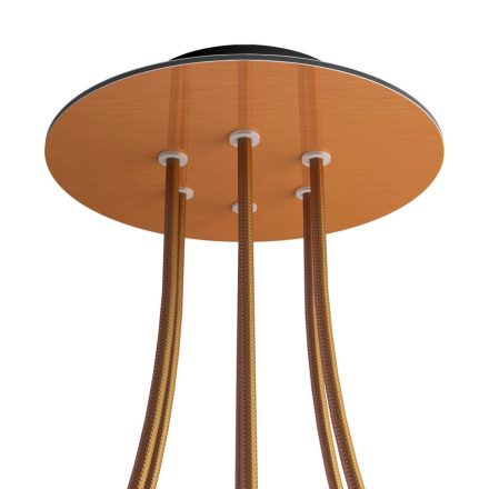 Round ceiling rose – a ceiling rose set with 6 holes and 4 side holes, 200 mm