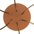 Round ceiling rose – a ceiling rose set with 6 holes and 4 side holes, 200 mm