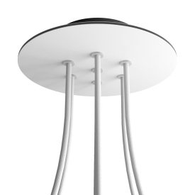   Round ceiling rose – a ceiling rose set with 7 holes and 4 side holes, 200 mm