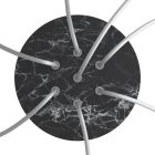 Round ceiling rose – a ceiling rose set with 7 holes and 4 side holes, 200 mm