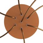 Round ceiling rose – a ceiling rose set with 7 holes and 4 side holes, 200 mm