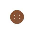 Round ceiling rose – a ceiling rose set with 7 holes and 4 side holes, 200 mm