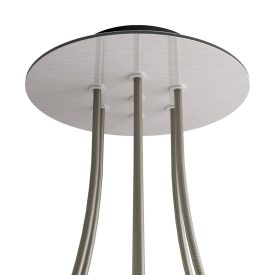   Round ceiling rose – a ceiling rose set with 7 holes and 4 side holes, 200 mm