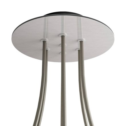 Round ceiling rose – a ceiling rose set with 7 holes and 4 side holes, 200 mm