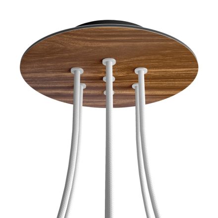 Round ceiling rose – a ceiling rose set with 7 holes and 4 side holes, 200 mm