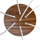 Round ceiling rose – a ceiling rose set with 7 holes and 4 side holes, 200 mm