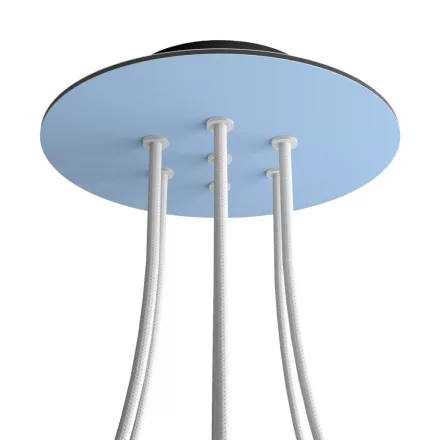 Round ceiling rose – a ceiling rose set with 7 holes and 4 side holes, 200 mm