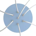 Round ceiling rose – a ceiling rose set with 7 holes and 4 side holes, 200 mm