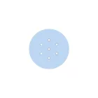 Round ceiling rose – a ceiling rose set with 7 holes and 4 side holes, 200 mm