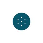 Round ceiling rose – a ceiling rose set with 7 holes and 4 side holes, 200 mm