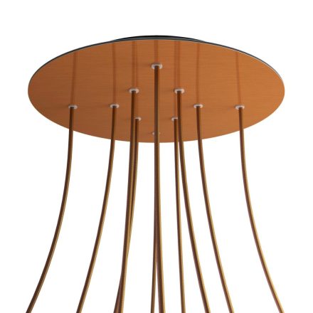 Round XXL Rose-One 10-hole and 4-side hole ceiling rosette set, 400 mm