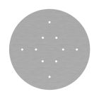 Round XXL Rose-One 10-hole and 4-side hole ceiling rosette set, 400 mm