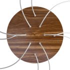 Round XXL Rose-One 10-hole and 4-side hole ceiling rosette set, 400 mm