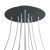  Round XXL Rose-One ceiling rose set with 10 holes and 4 side holes, 400 mm